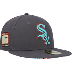 Chicago White Sox New Era  Print Undervisor 59FIFTY Fitted Hat - Graphite Hats