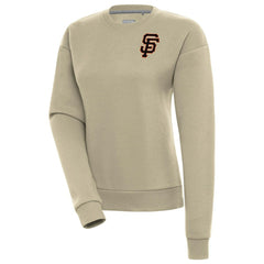 San Francisco Giants Antigua Women's Victory Pullover Sweatshirt - Khaki Pullover