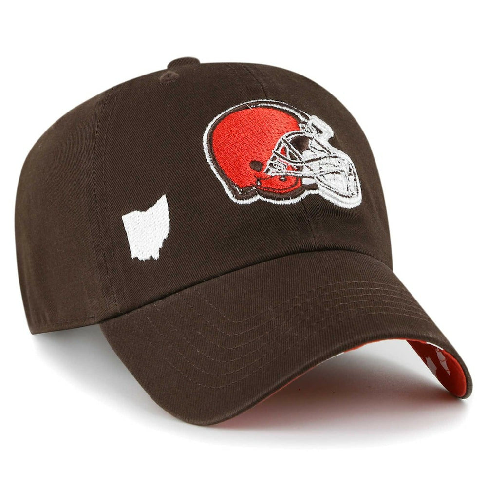 Cleveland Browns '47 Women's Confetti Icon Clean Up Adjustable Hat Brown