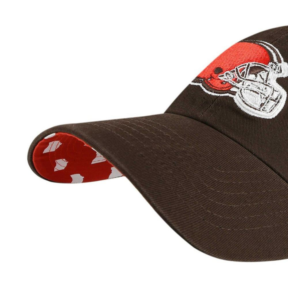 Cleveland Browns '47 Women's Confetti Icon Clean Up Adjustable Hat Brown