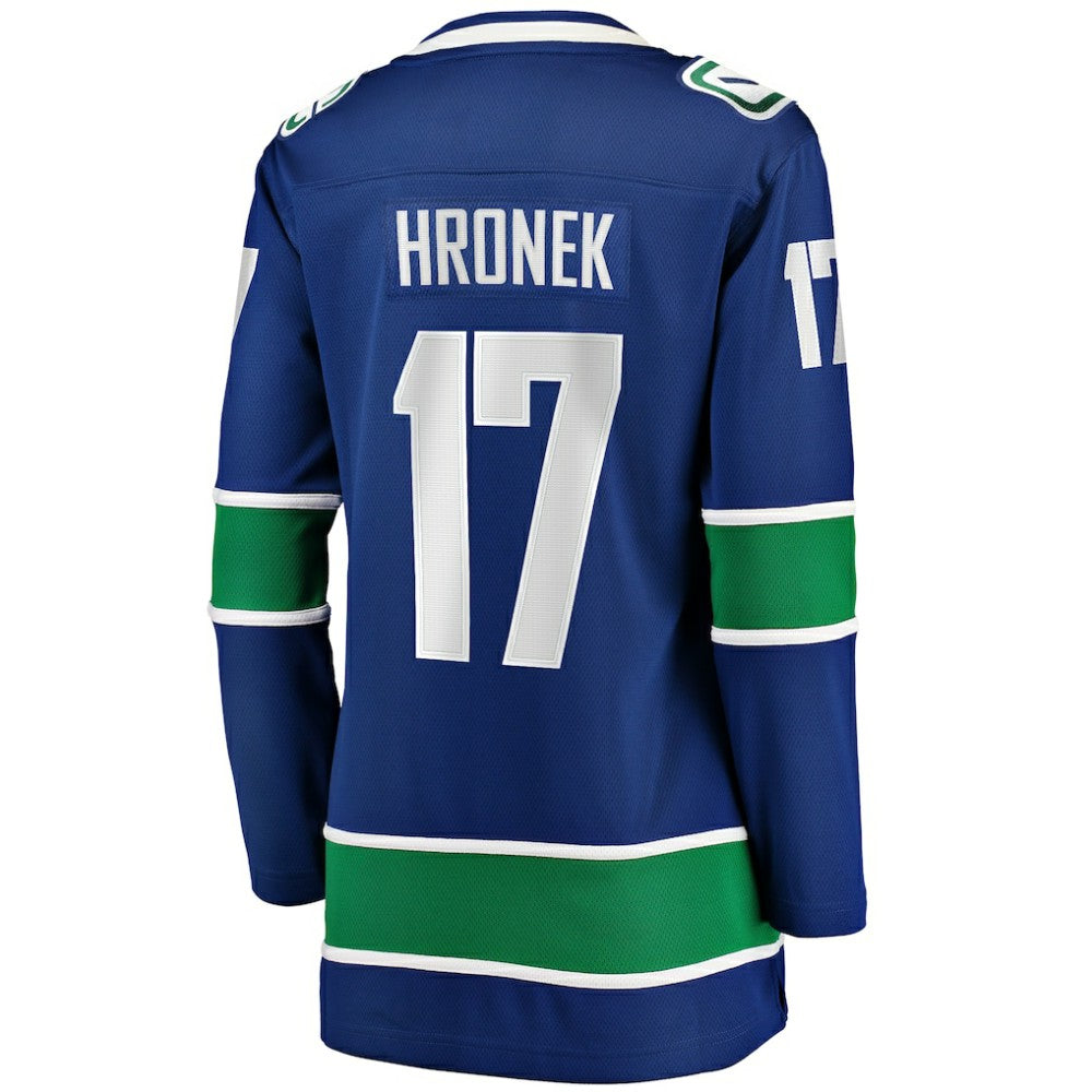 NHL Filip Hronek Vancouver Canucks Women's Fanatics Home Breakaway Jersey - Blue