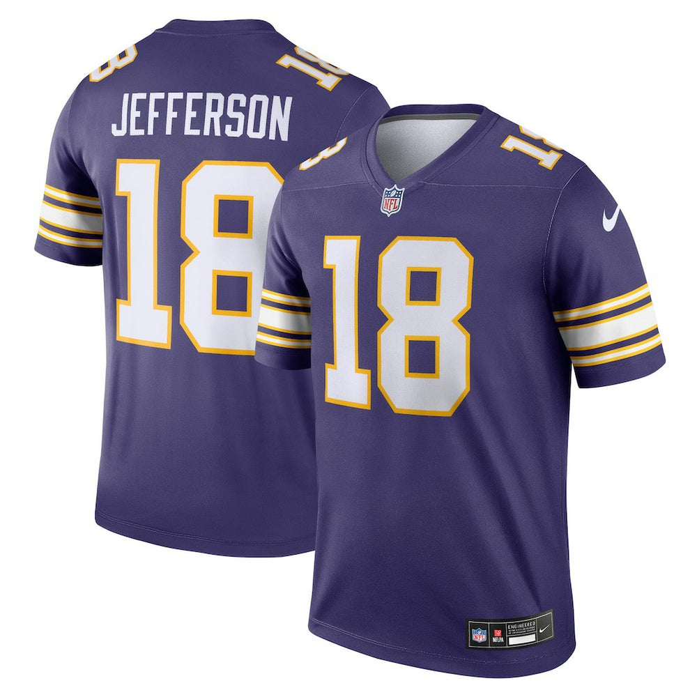 Justin Jefferson Minnesota Vikings Legend Player Performance Top Purple