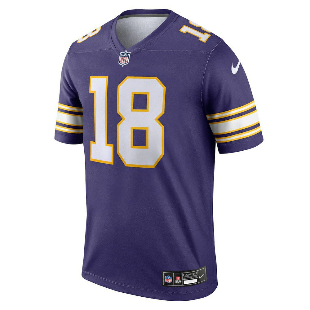 Justin Jefferson Minnesota Vikings Legend Player Performance Top Purple