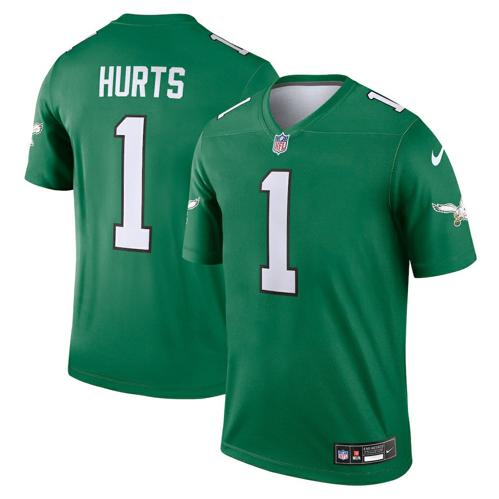 Jalen Hurts Philadelphia Eagles Legend Player Performance Top Kelly Green