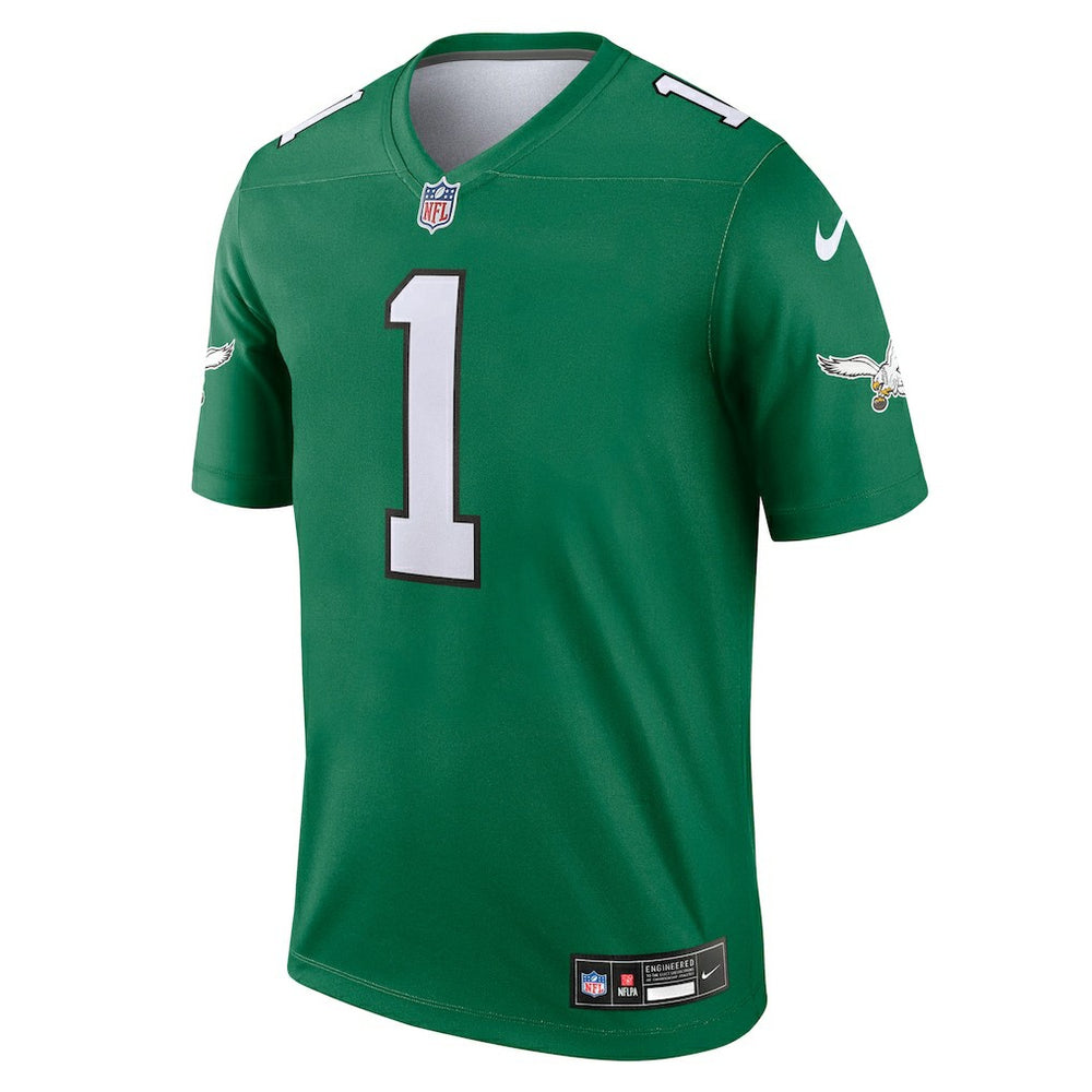 Jalen Hurts Philadelphia Eagles Legend Player Performance Top Kelly Green
