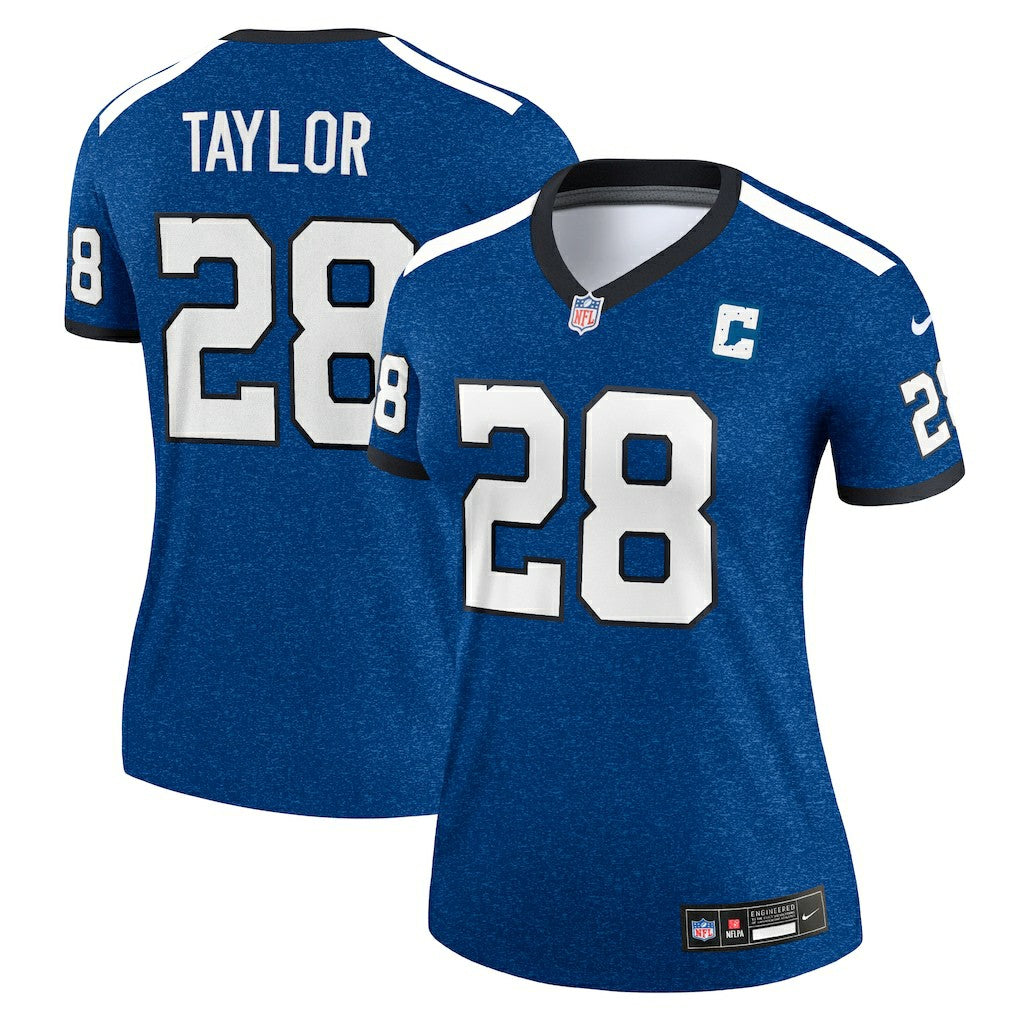 Jonathan Taylor Indianapolis Colts Women's Alternate Legend Player Performance Top Royal