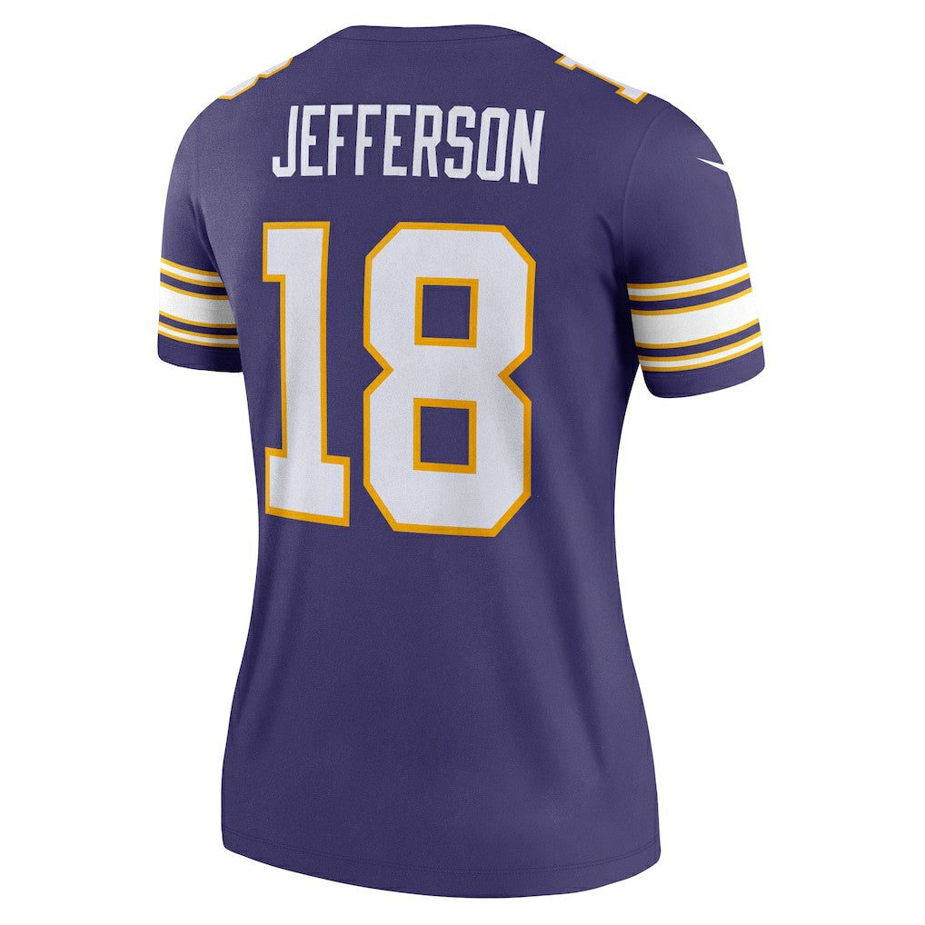 Justin Jefferson Minnesota Vikings Women's Alternate Legend Player Performance Top Purple