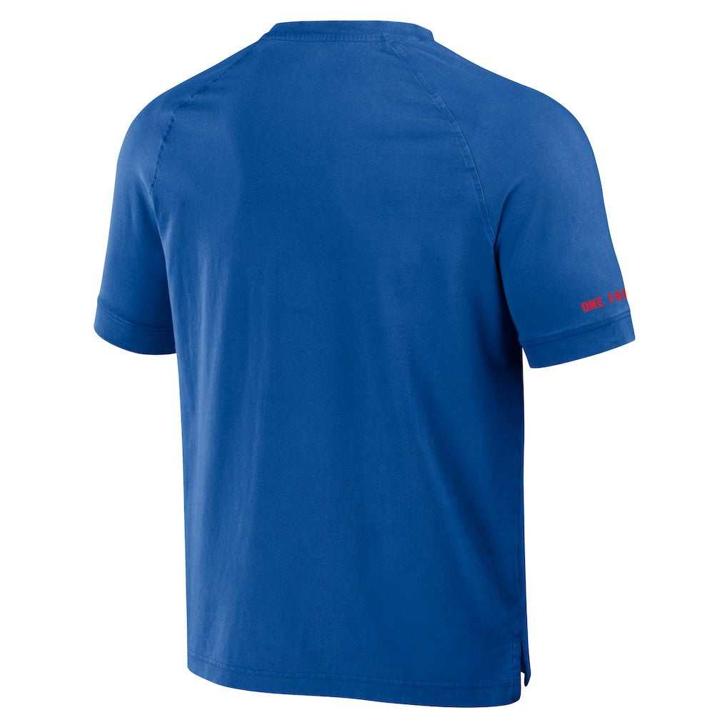 Buffalo Bills NFL x Darius Rucker Collection Washed Raglan Henley T-Shirt Royal