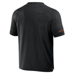 Cincinnati Bengals NFL x Darius Rucker Collection Washed Raglan Henley T-Shirt Black