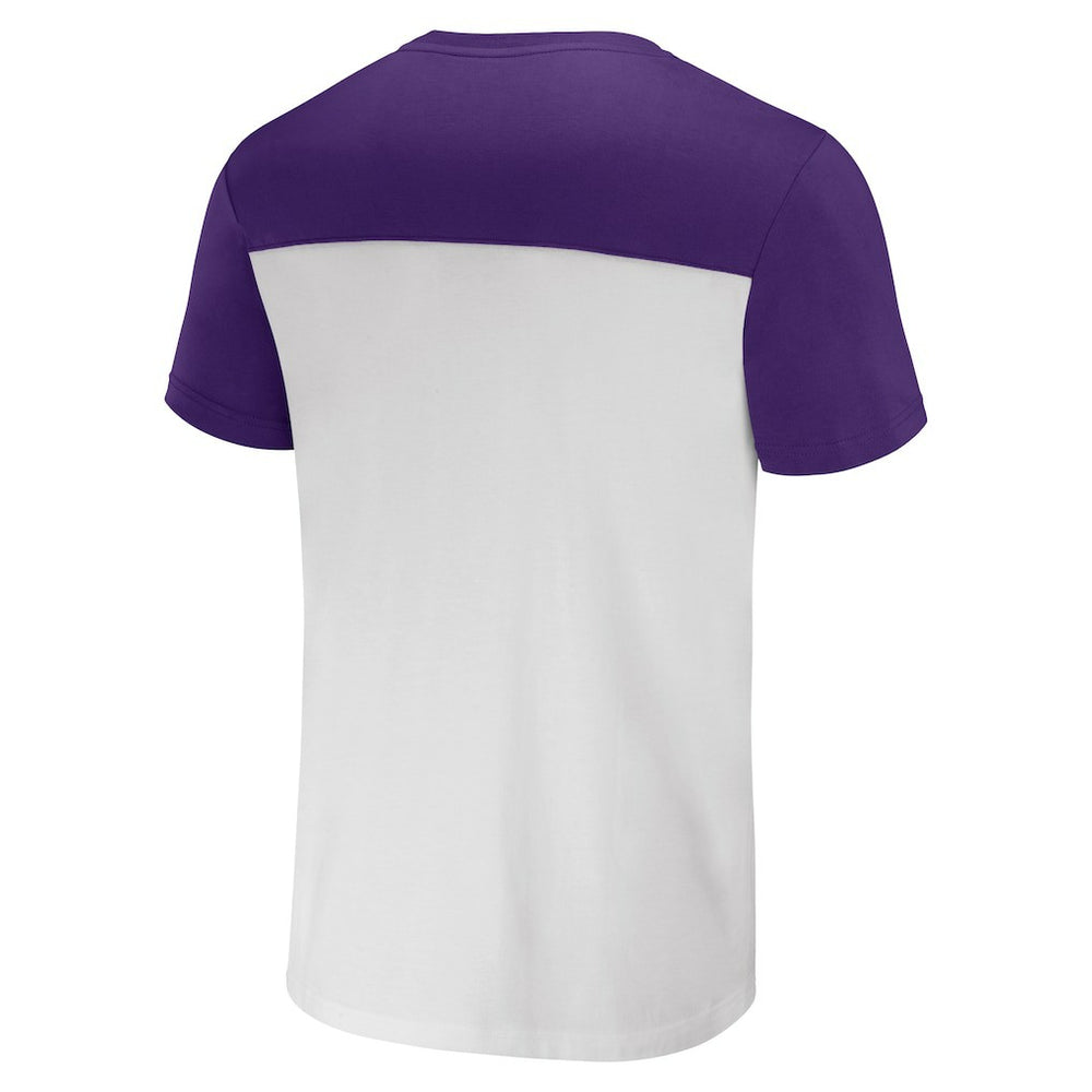 Minnesota Vikings NFL x Darius Rucker Collection Colorblocked T-Shirt Cream