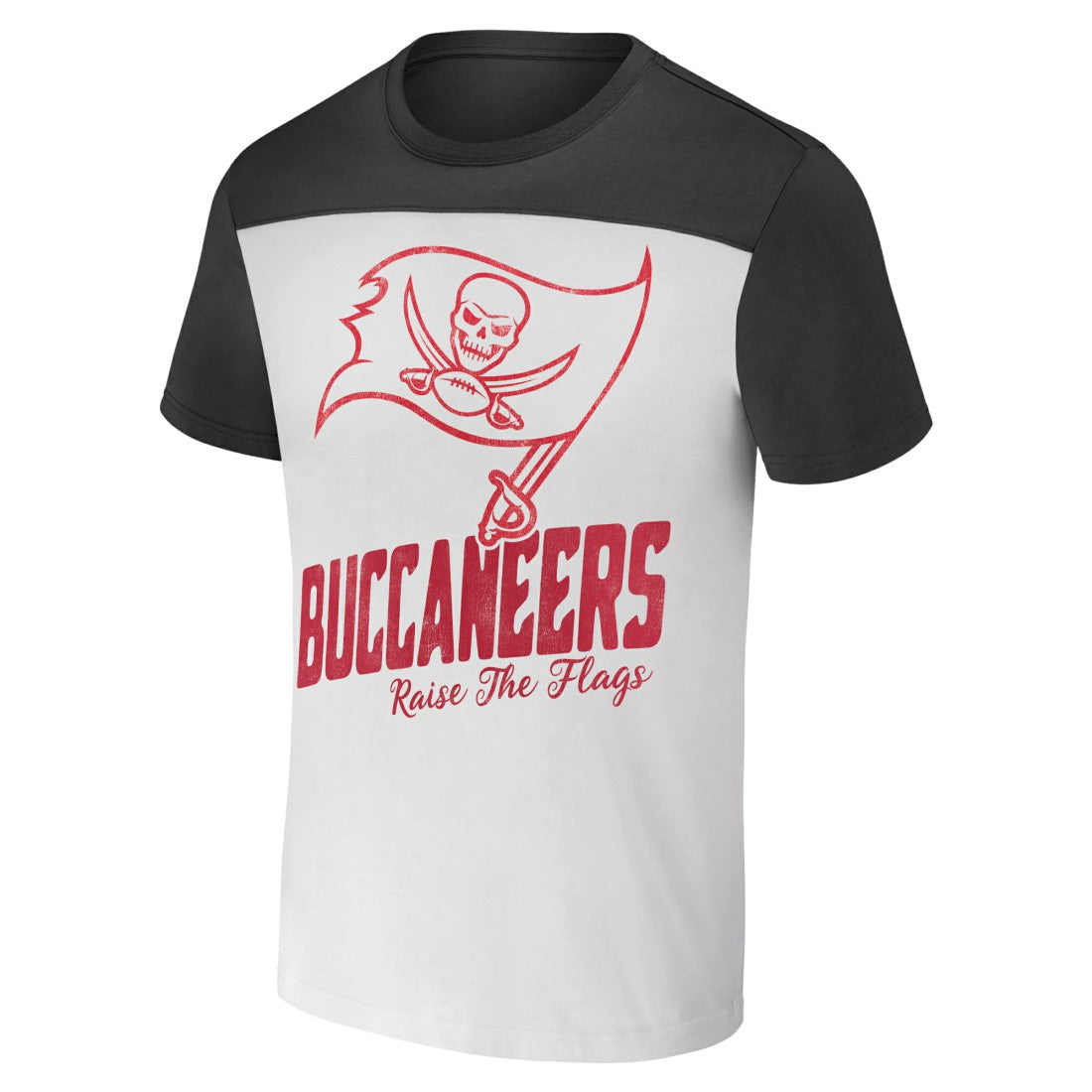Tampa Bay Buccaneers NFL x Darius Rucker Collection Colorblocked T-Shirt White/Pewter