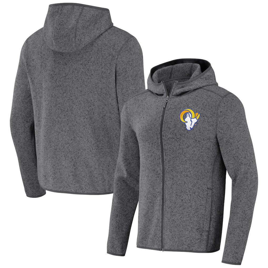 Los Angeles Rams NFL x Darius Rucker Collection Fleece Pullover Hoodie Gray