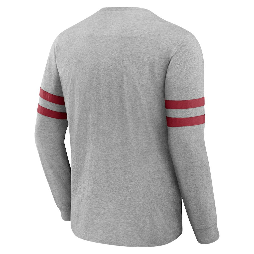 Arizona Cardinals NFL x Darius Rucker Collection Henley Long Sleeve T-Shirt Heather Gray