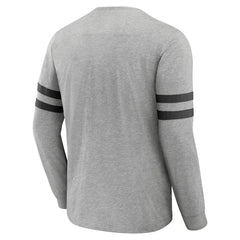 Tampa Bay Buccaneers NFL x Darius Rucker Collection Henley Long Sleeve T-Shirt Heather Gray