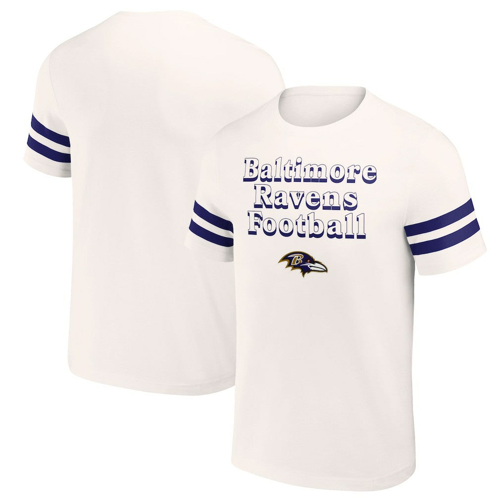 Baltimore Ravens NFL x Darius Rucker Collection Vintage T-Shirt Cream