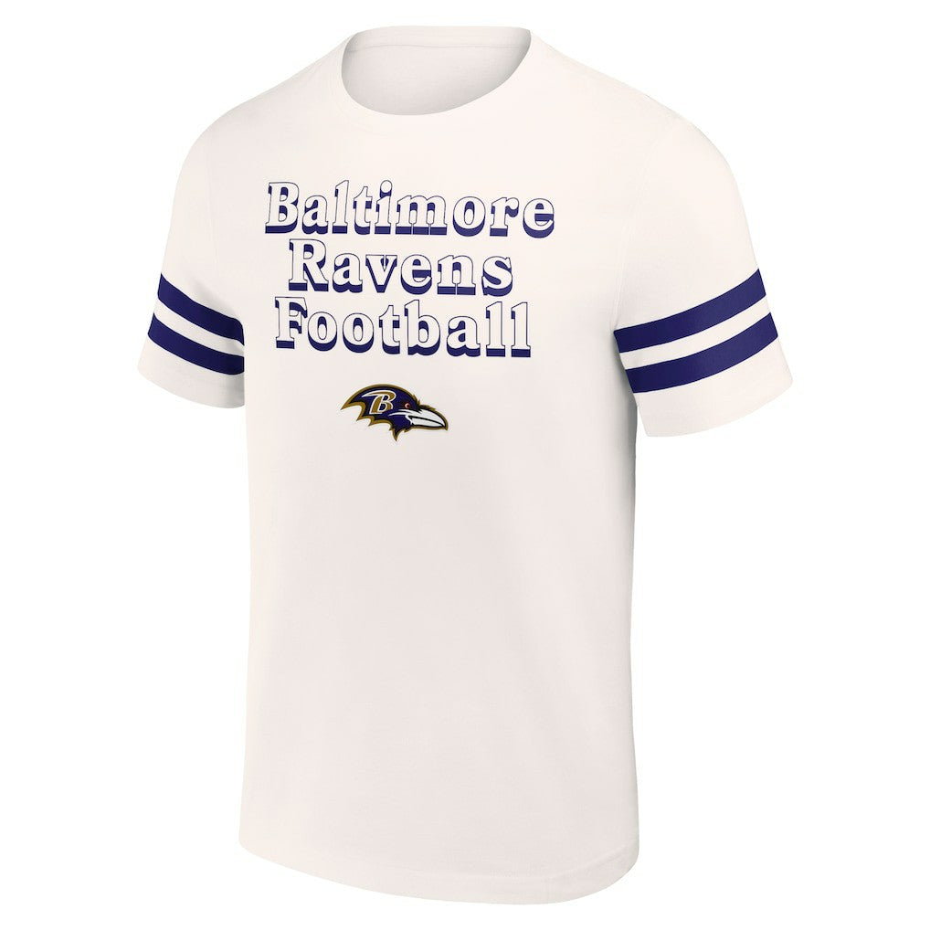 Baltimore Ravens NFL x Darius Rucker Collection Vintage T-Shirt Cream