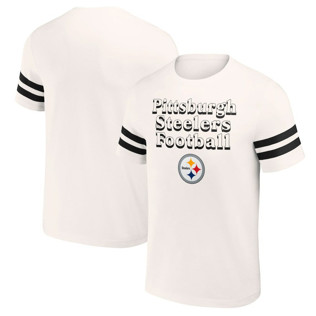 Pittsburgh Steelers NFL x Darius Rucker Collection Vintage T-Shirt Cream