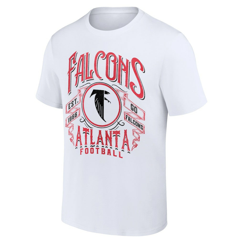 Atlanta Falcons NFL x Darius Rucker Collection Vintage Football T-Shirt White