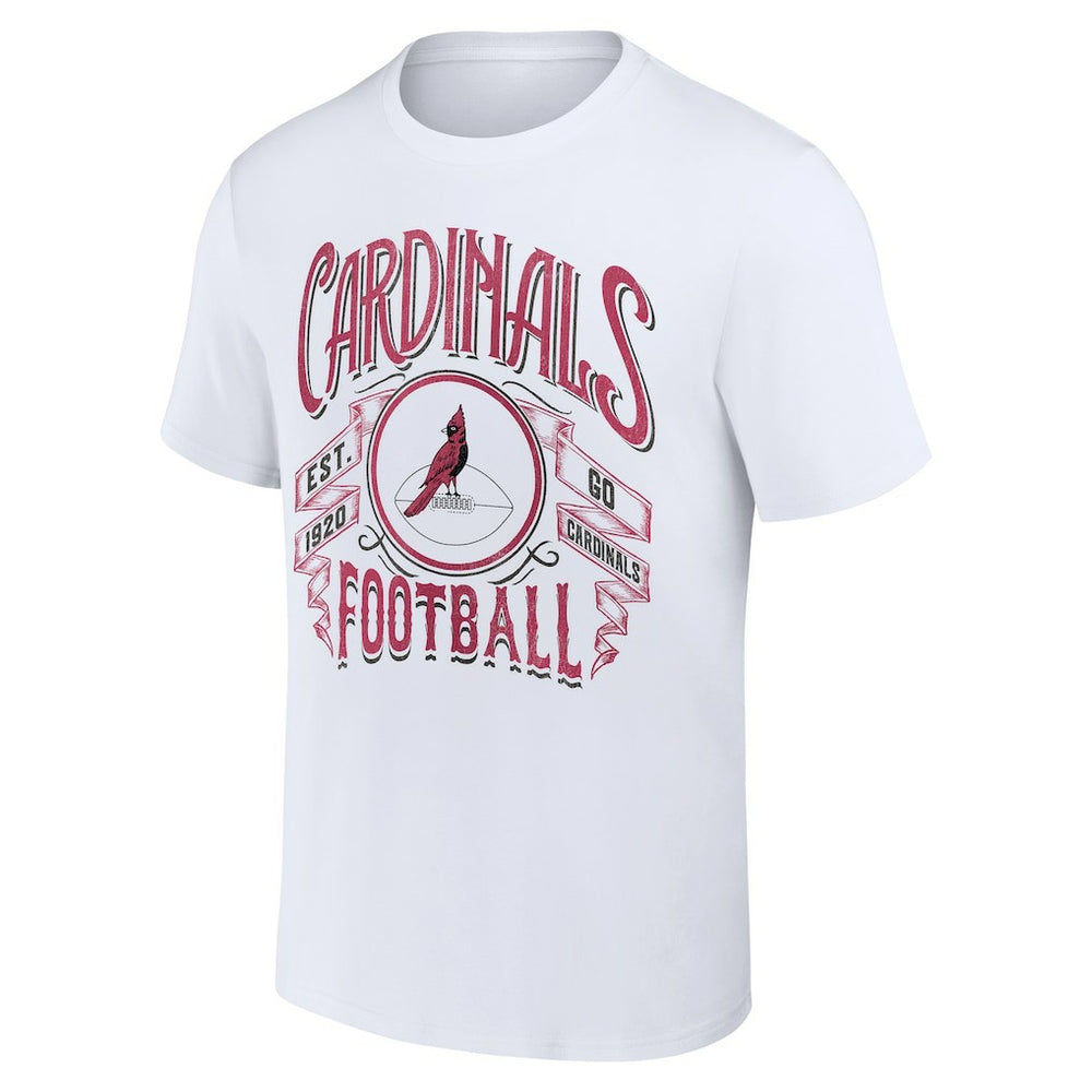 Arizona Cardinals NFL x Darius Rucker Collection Vintage Football T-Shirt White