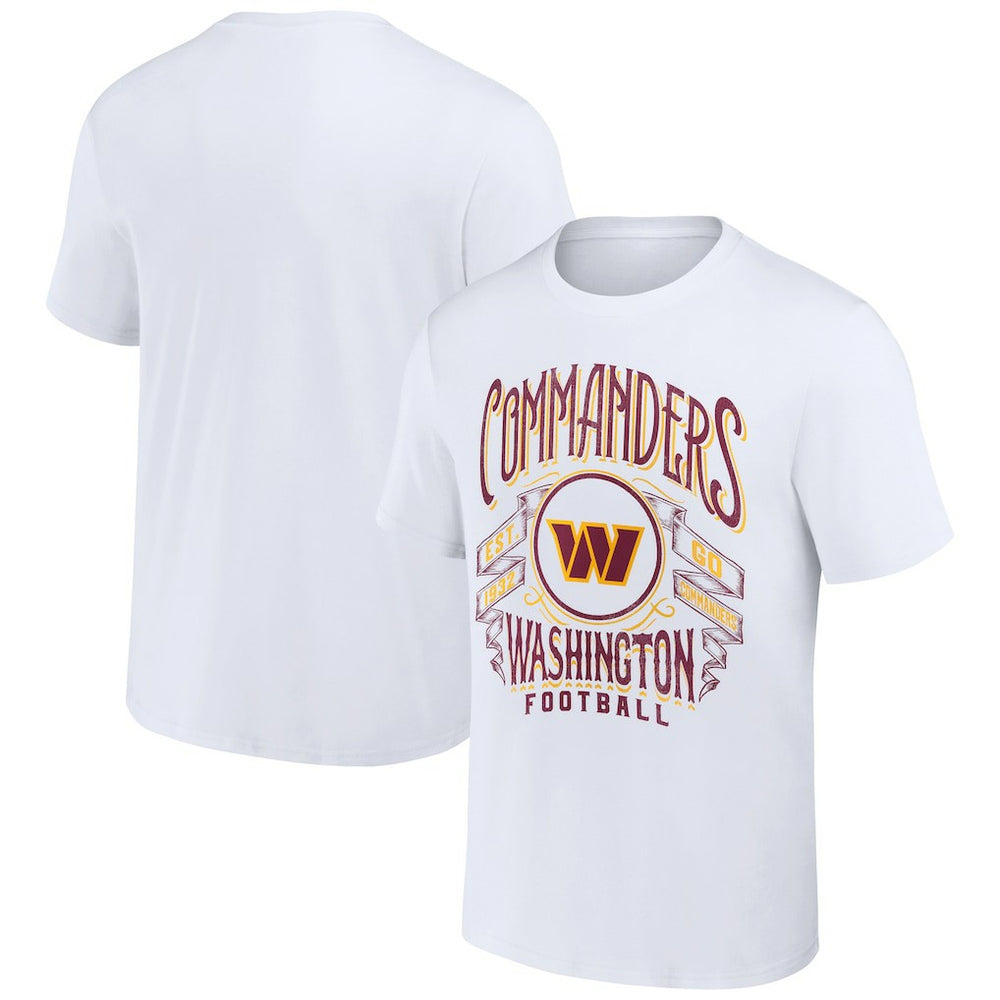 Washington Commanders NFL x Darius Rucker Collection Vintage Football T-Shirt White