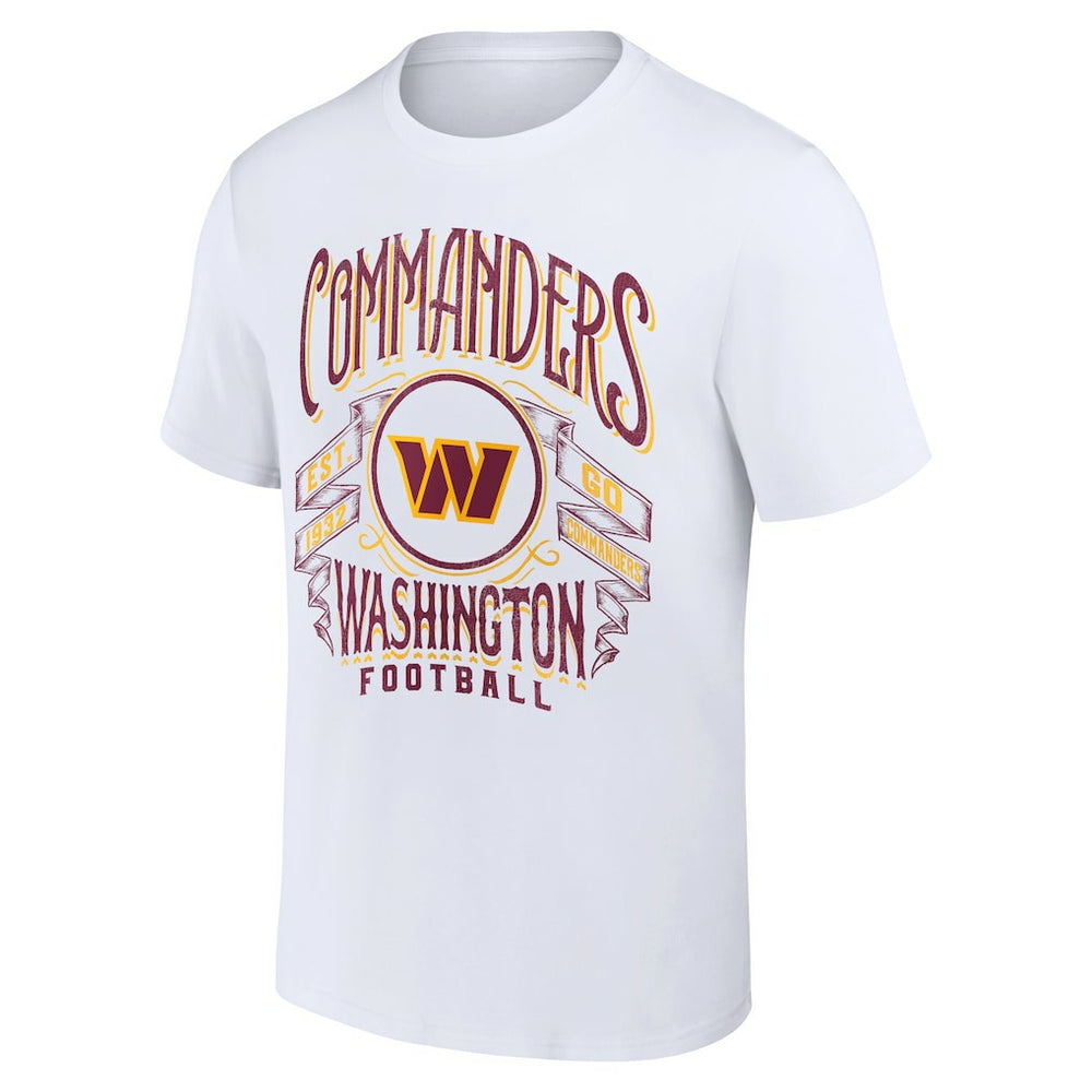 Washington Commanders NFL x Darius Rucker Collection Vintage Football T-Shirt White