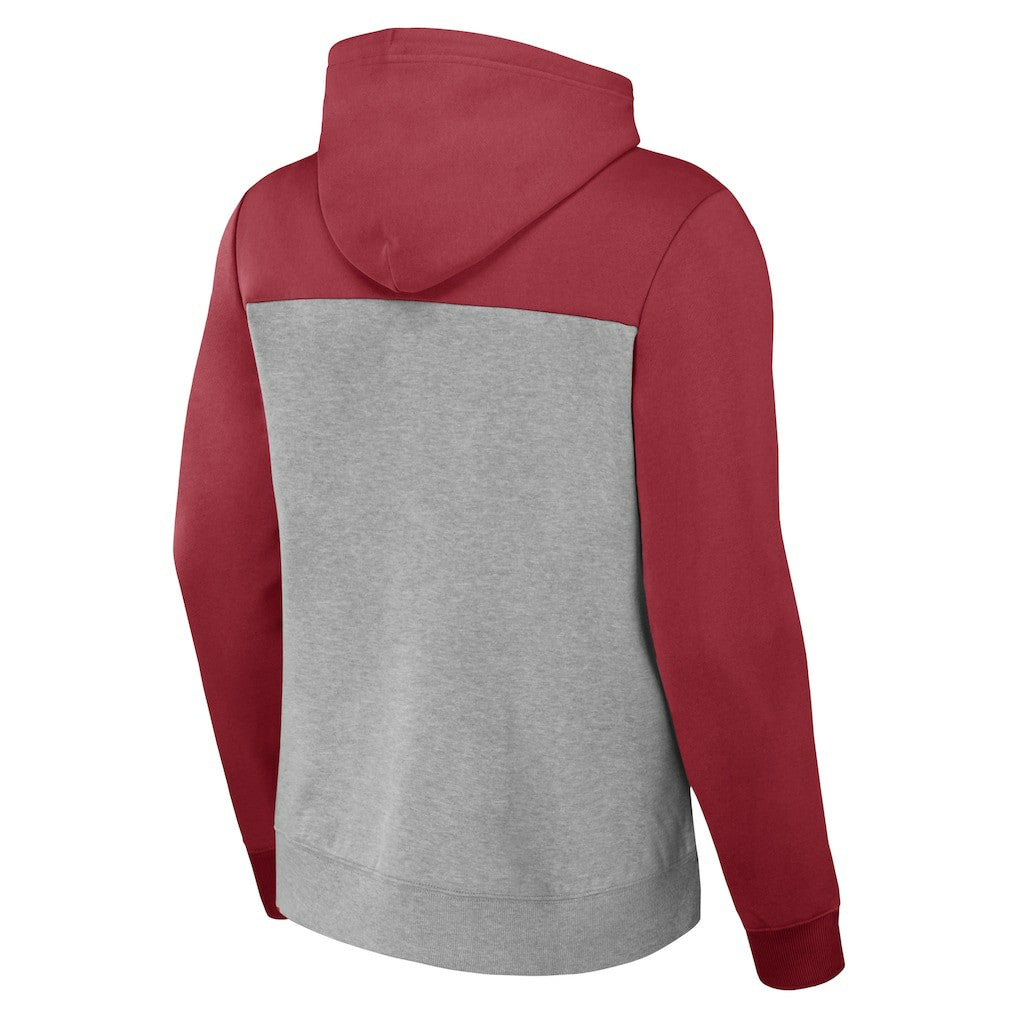 Arizona Cardinals NFL x Darius Rucker Collection Color Blocked Pullover Hoodie Heather Gray
