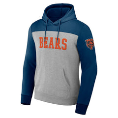 Chicago Bears NFL x Darius Rucker Collection Color Blocked Pullover Hoodie Heather Gray