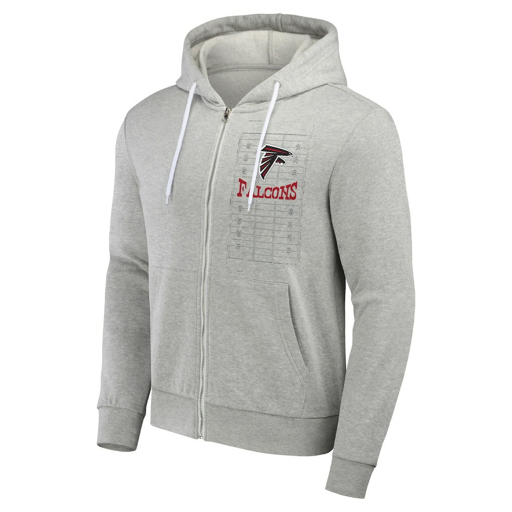 Atlanta Falcons NFL x Darius Rucker Collection Domestic Full-Zip Hoodie Heather Gray