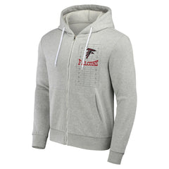 Atlanta Falcons NFL x Darius Rucker Collection Domestic Full-Zip Hoodie Heather Gray
