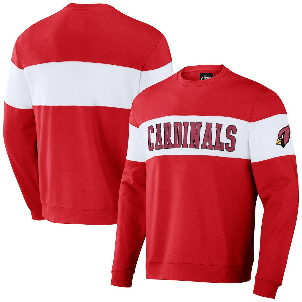 Arizona Cardinals NFL x Darius Rucker Collection Team Color & White Pullover Sweatshirt Cardinal