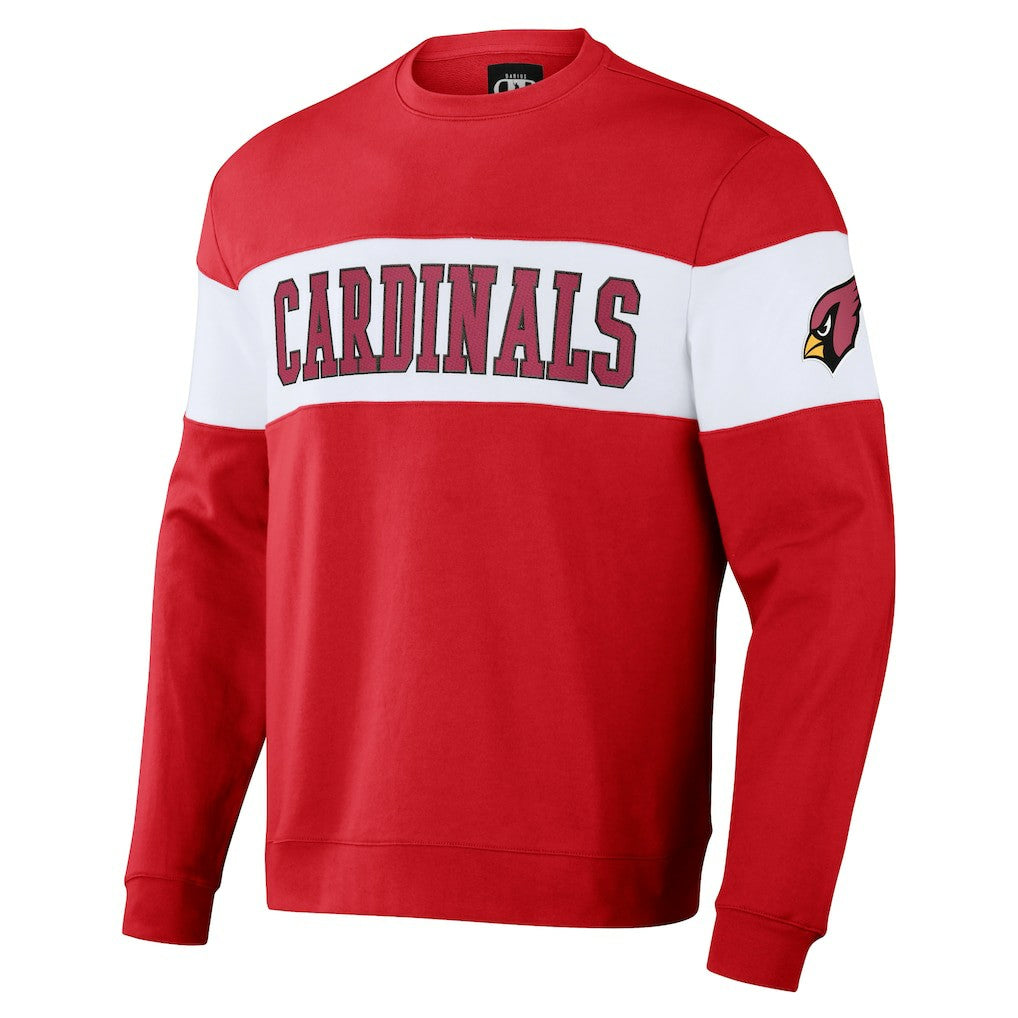 Arizona Cardinals NFL x Darius Rucker Collection Team Color & White Pullover Sweatshirt Cardinal