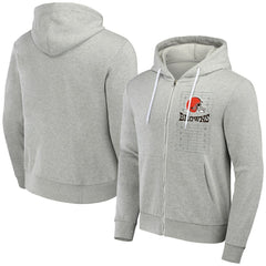 Cleveland Browns NFL x Darius Rucker Collection Domestic Full-Zip Hoodie Heather Gray
