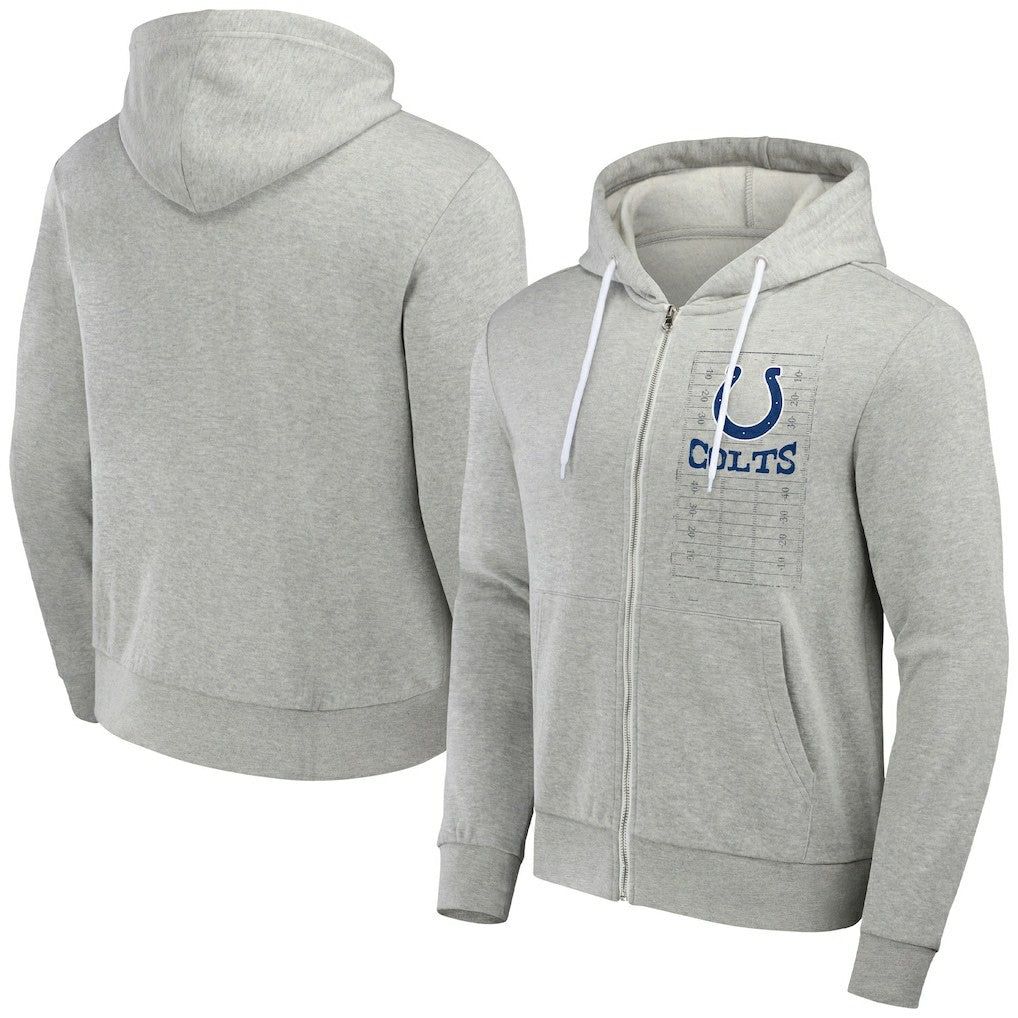 Indianapolis Colts NFL x Darius Rucker Collection Domestic Full-Zip Hoodie Heather Gray