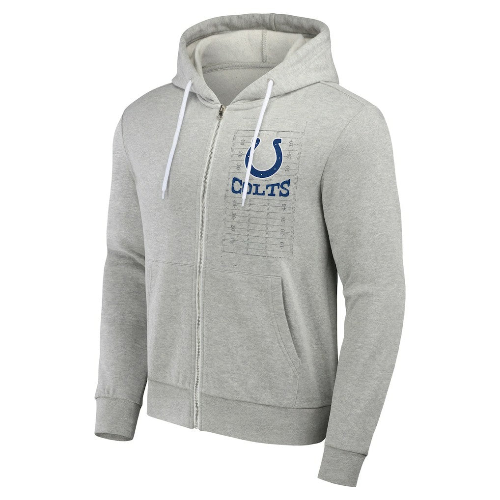 Indianapolis Colts NFL x Darius Rucker Collection Domestic Full-Zip Hoodie Heather Gray