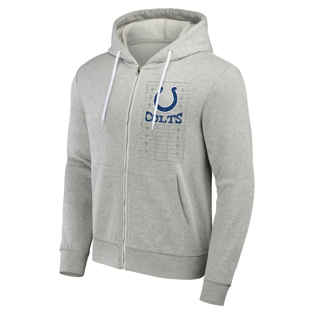 Indianapolis Colts NFL x Darius Rucker Collection Domestic Full-Zip Hoodie Heather Gray