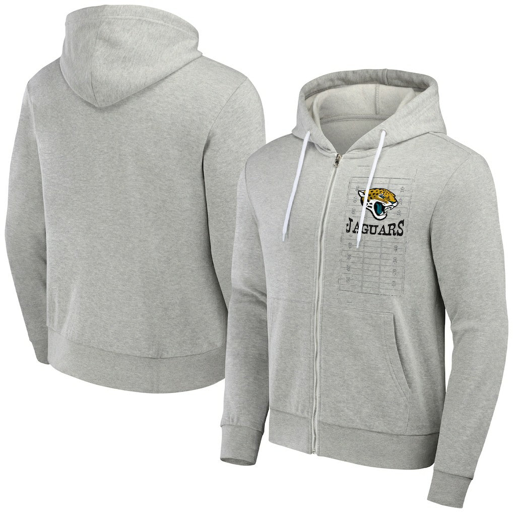 Jacksonville Jaguars NFL x Darius Rucker Collection Domestic Full-Zip Hoodie Heather Gray