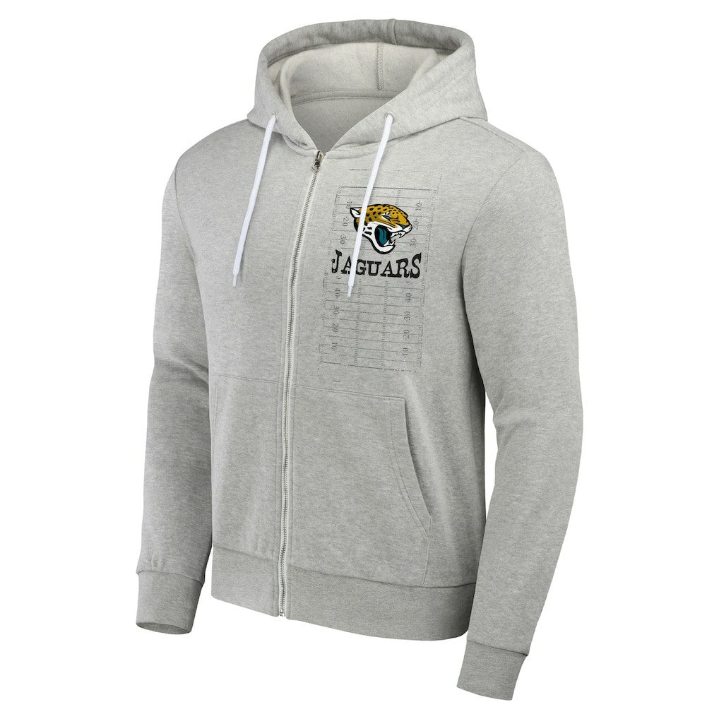 Jacksonville Jaguars NFL x Darius Rucker Collection Domestic Full-Zip Hoodie Heather Gray