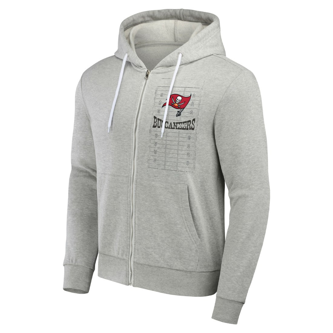 Tampa Bay Buccaneers NFL x Darius Rucker Collection Domestic Full-Zip Hoodie Heather Gray