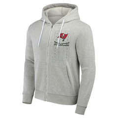 Tampa Bay Buccaneers NFL x Darius Rucker Collection Domestic Full-Zip Hoodie Heather Gray