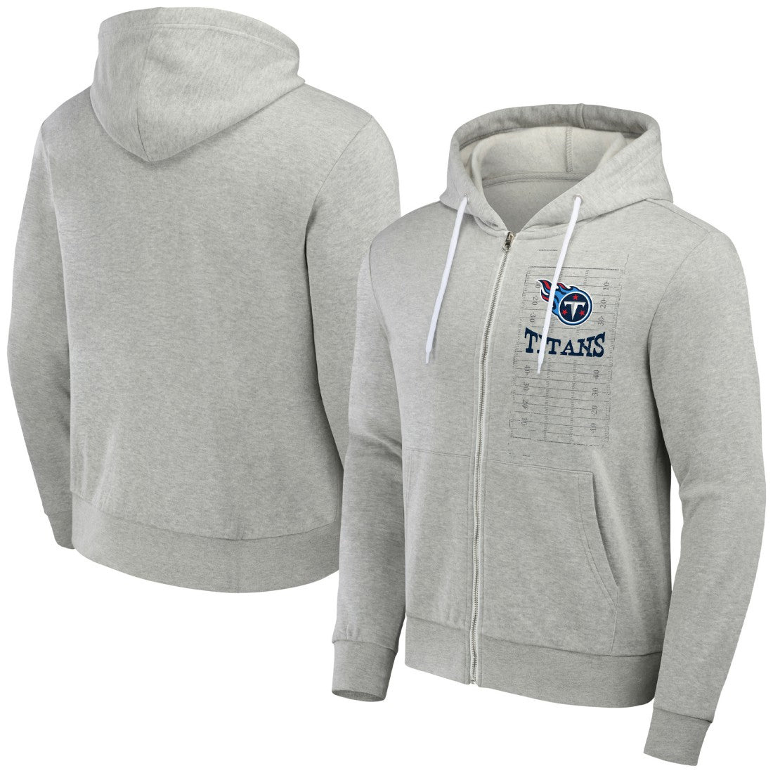 Tennessee Titans NFL x Darius Rucker Collection Domestic Full-Zip Hoodie Heather Gray