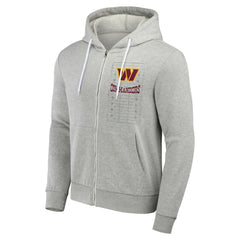 Washington Commanders NFL x Darius Rucker Collection Domestic Full-Zip Hoodie Heather Gray