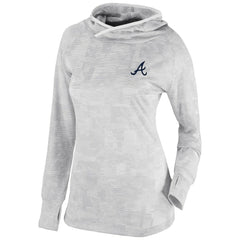 Atlanta Braves Columbia Women's Omni-Wick Sunday Ball Pullover Hoodie - White Hoodies
