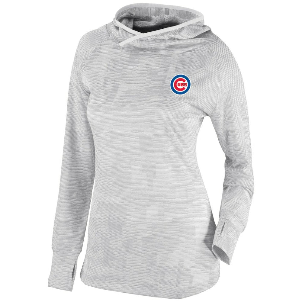 Chicago Cubs Columbia Women's Omni-Wick Sunday Ball Pullover Hoodie - Gray Hoodies