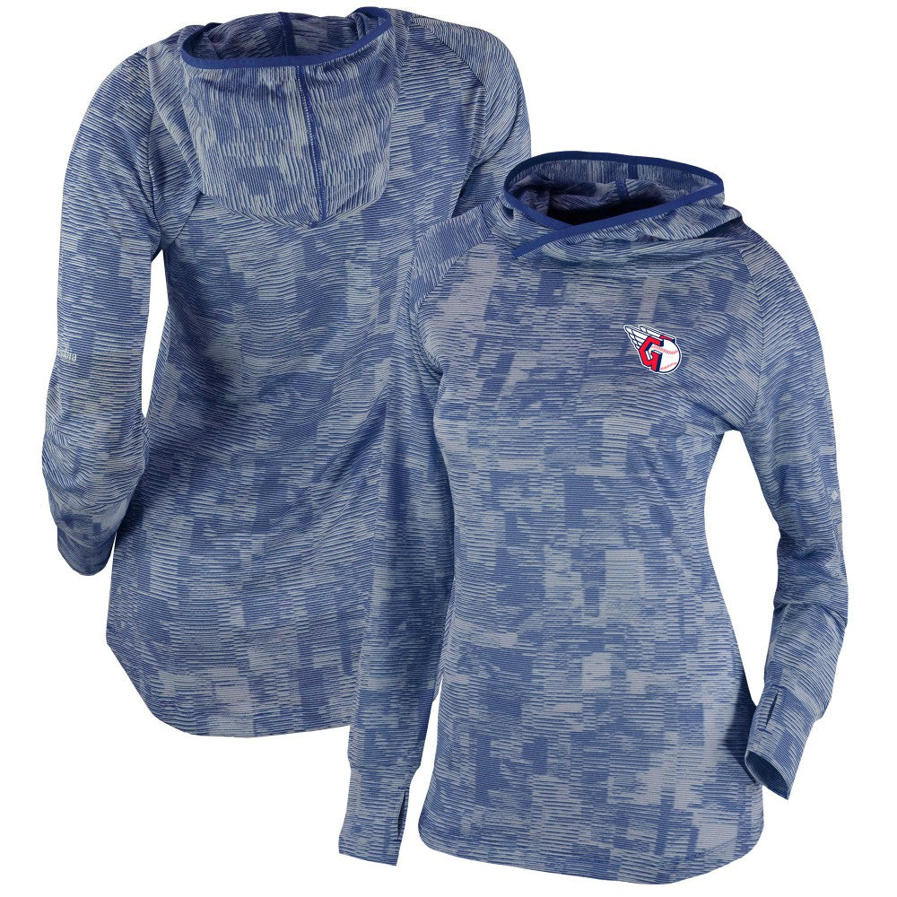 Cleveland Guardians Columbia Women's Omni-Wick Sunday Ball Pullover Hoodie - Navy Hoodies