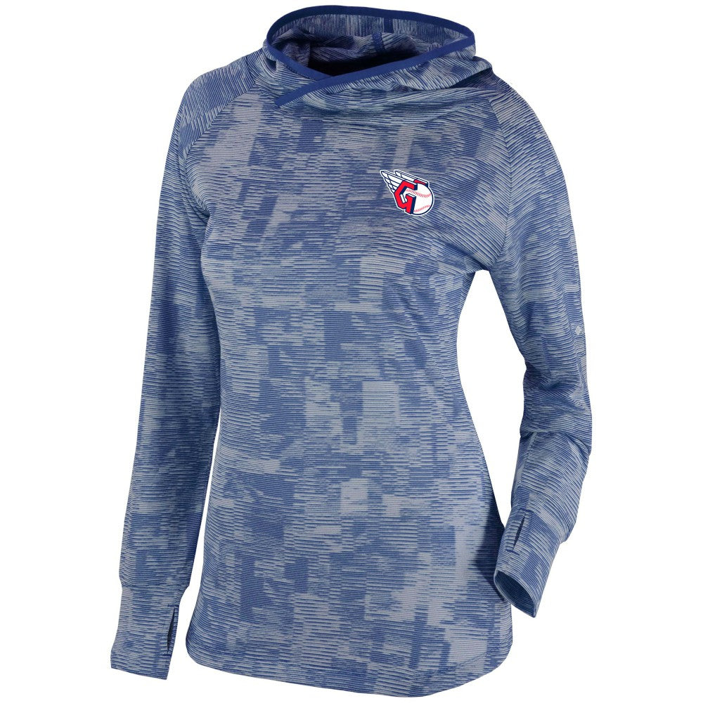 Cleveland Guardians Columbia Women's Omni-Wick Sunday Ball Pullover Hoodie - Navy Hoodies