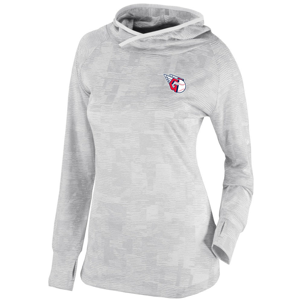 Cleveland Guardians Columbia Women's Omni-Wick Sunday Ball Pullover Hoodie - White Hoodies