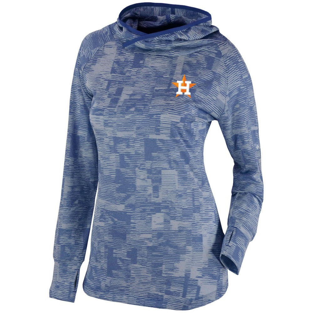 Houston Astros Columbia Women's Omni-Wick Sunday Ball Pullover Hoodie - Navy Hoodies