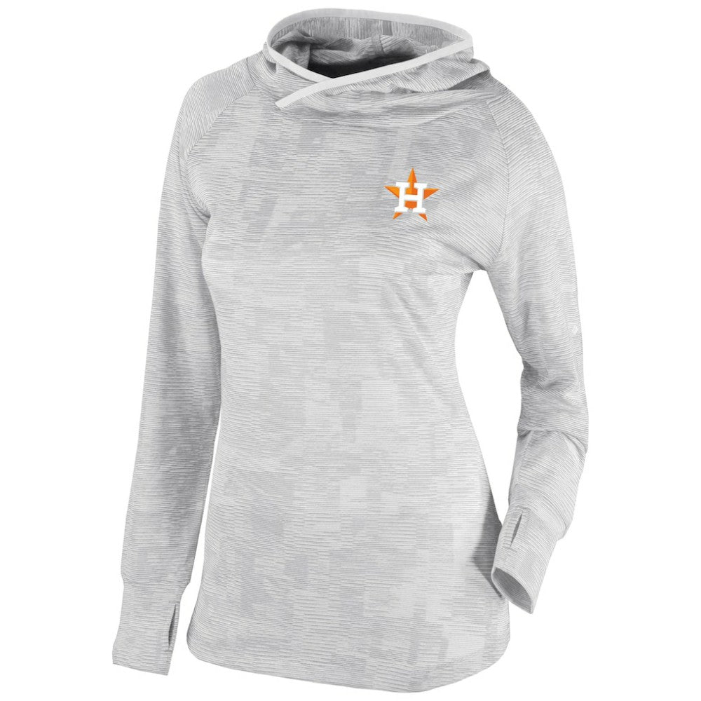 Houston Astros Columbia Women's Omni-Wick Sunday Ball Pullover Hoodie - White Hoodies