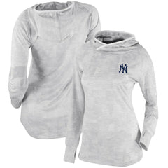 New York Yankees Columbia Women's Omni-Wick Sunday Ball Pullover Hoodie - White Hoodies