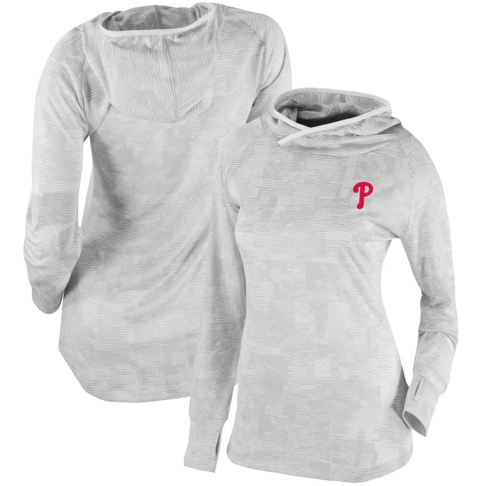Philadelphia Phillies Columbia Women's Omni-Wick Sunday Ball Pullover Hoodie - White Hoodies